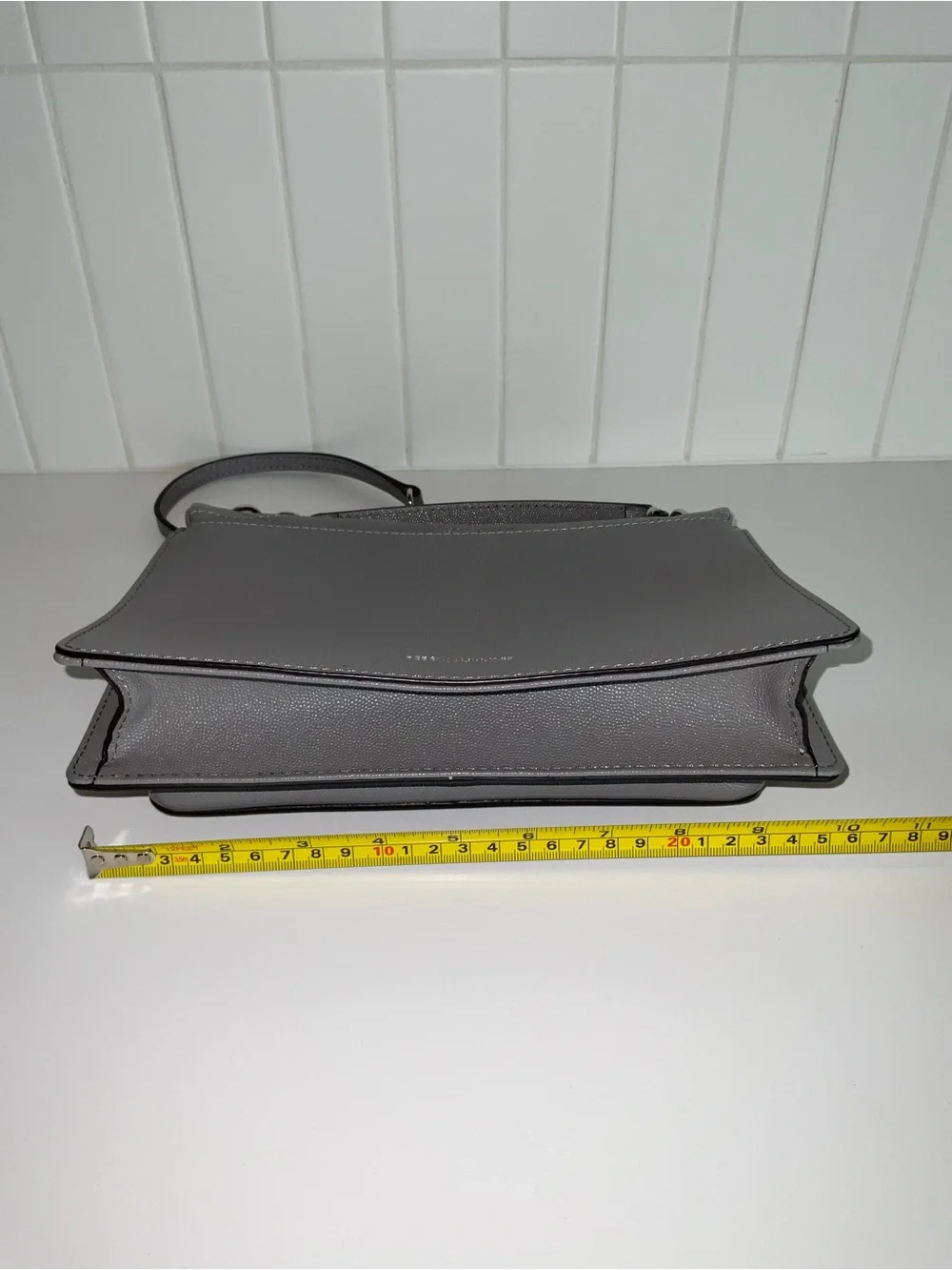 Rebecca Minkoff Quilted Gray Top-Handle Crossbody